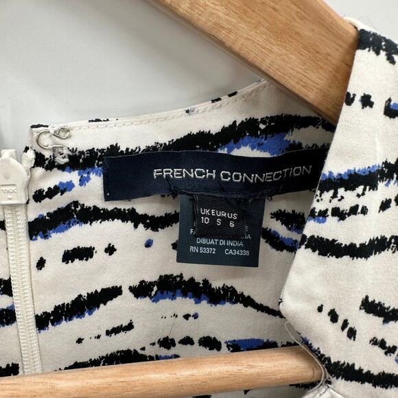 French Connection Tapir Wave Capped Sleeve Pencil Dress // 6 - Picture 7 of 12